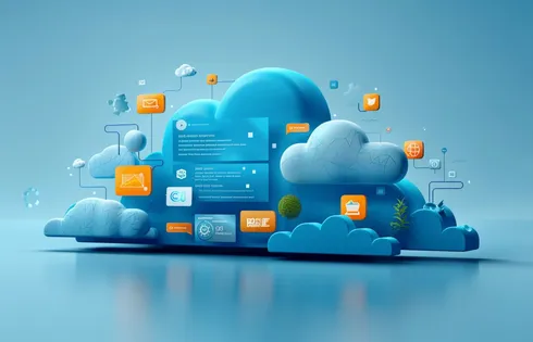 Symbolbild: Software und Netzwerk in einer Wolke.