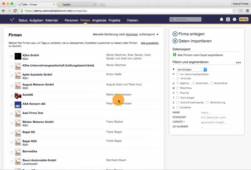 FastBill-Integration