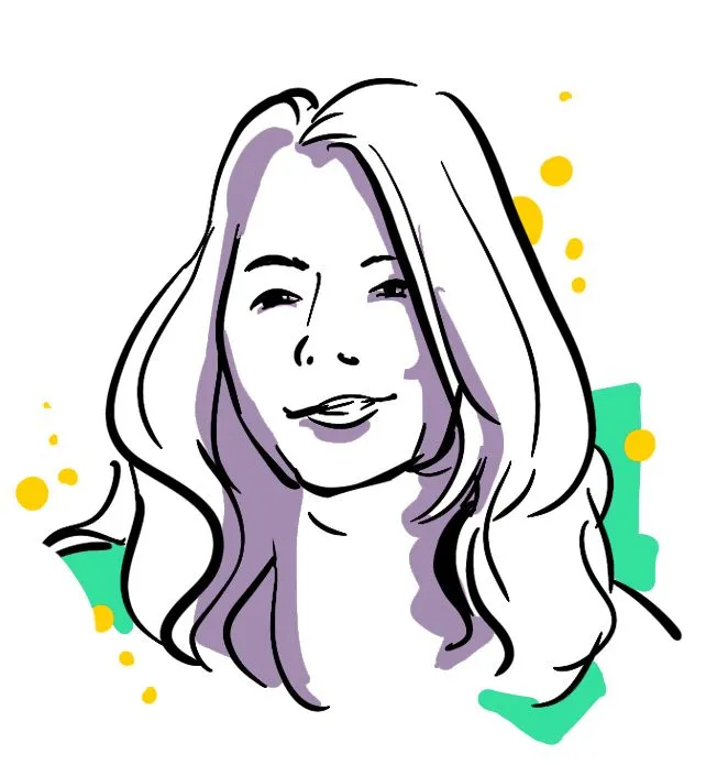 Eine Portraitzeichnung von Susanne Löhndorf, FUMA